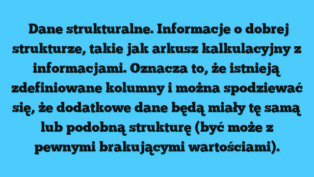 Structured data 18 Structured data